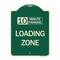 Signmission 10 Minute Parking Loading Zone Heavy-Gauge Aluminum Architectural Sign, 24" x 18", G-1824-24643 A-DES-G-1824-24643 - alternate 1